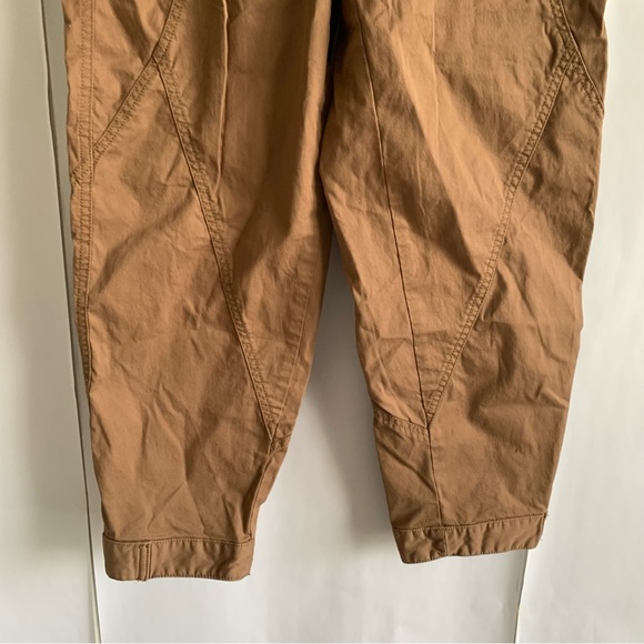 Anthropologie Ellie Utility Embroidered Trouser pants high waisted - Picture 12 of 16